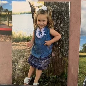 Little girls skirt set